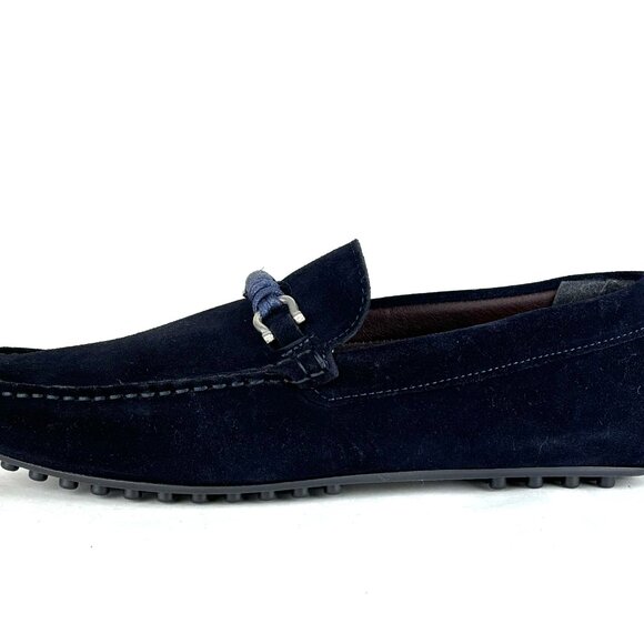 Bruno Magli Torro Blue Suede Loafers (US 10M / EU 43) Like New - Picture 4 of 14